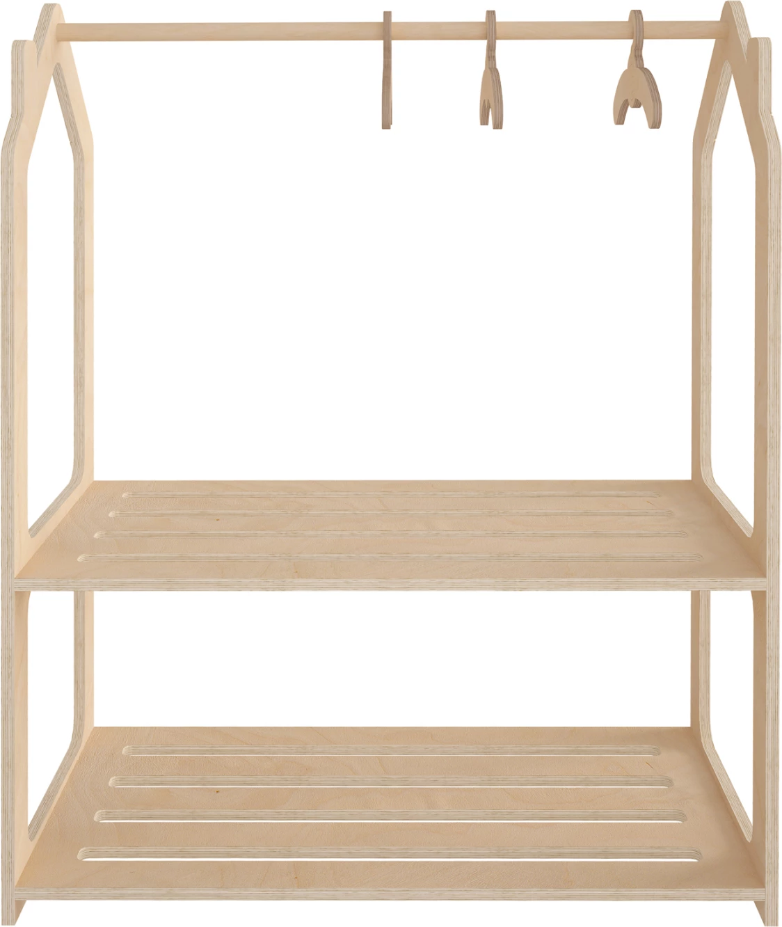 Varëse për fëmijë, dru thupër, ngjyrë natyrale, SANI FH18225.03, 86x49x110H cm