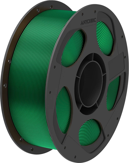 Fije filamenti PLA Silk, Anycubic, IPHSCSD-103-4, 1.75 mm, kompatibile me shumicën e FDM dhe ACE Pro me çip, set 4 copë, e bardhë/ e kuqe/ jeshile/ ari