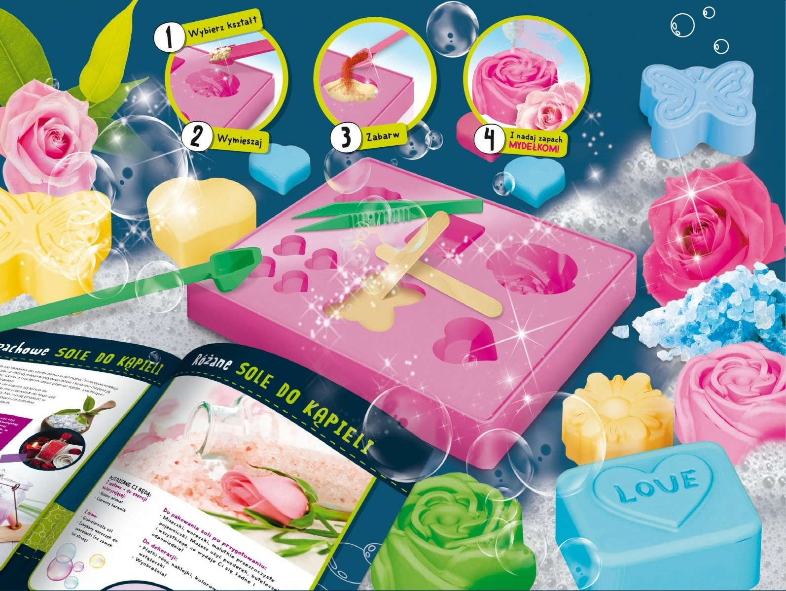 Set edukativ Lisciani Laboratory of Im a Genius - Soap Factory, me forma dhe aksesorë, për vajza, 8+