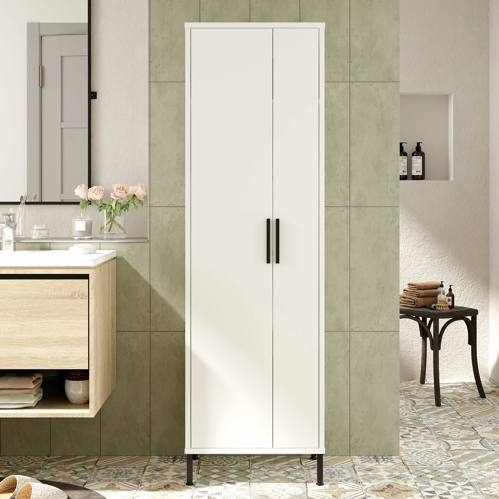 Dollap shumëpërdorimësh Hanah Home, Dy1-W, i bardhë
