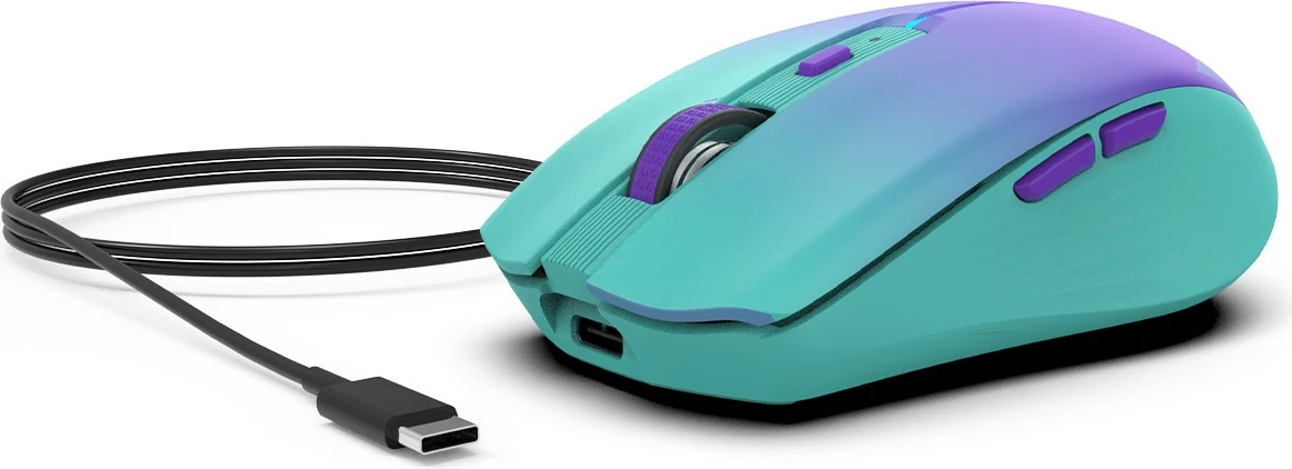 Maus Inca IWM-511RM, wireless & Bluetooth, 1600 DPI, 6D, blu/vjollcë