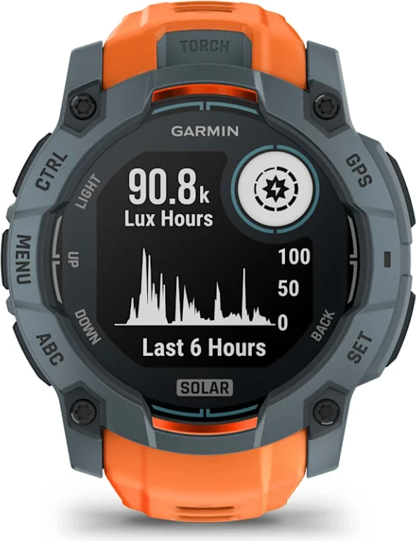 Smartwatch Garmin Instinct® 3 Solar – Twilight with Solstice Silicone Strap, 50 mm