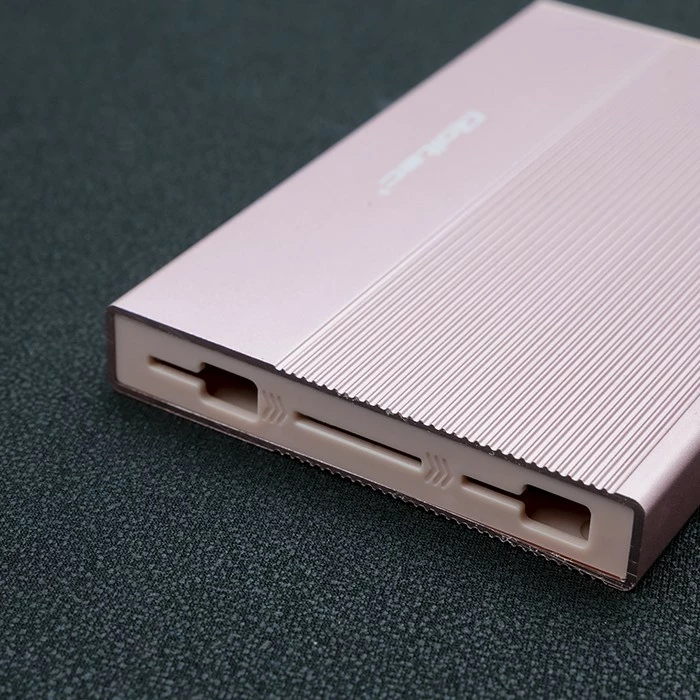 Kasë Qoltec 2.5" për SSD/HDD, USB 3.0, 2TB, Rozë