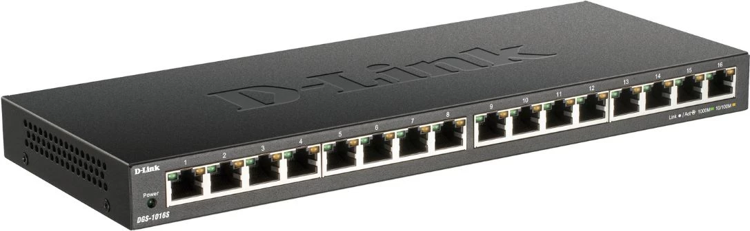 Switch, D-Link, DGS-1016S/E, 16 porte Gigabit, i zi