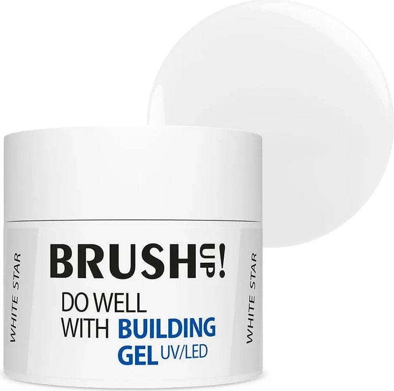 Xhel ndërtues për thonj BrushUp! Do Well with Building Gel për femra White Star 12g