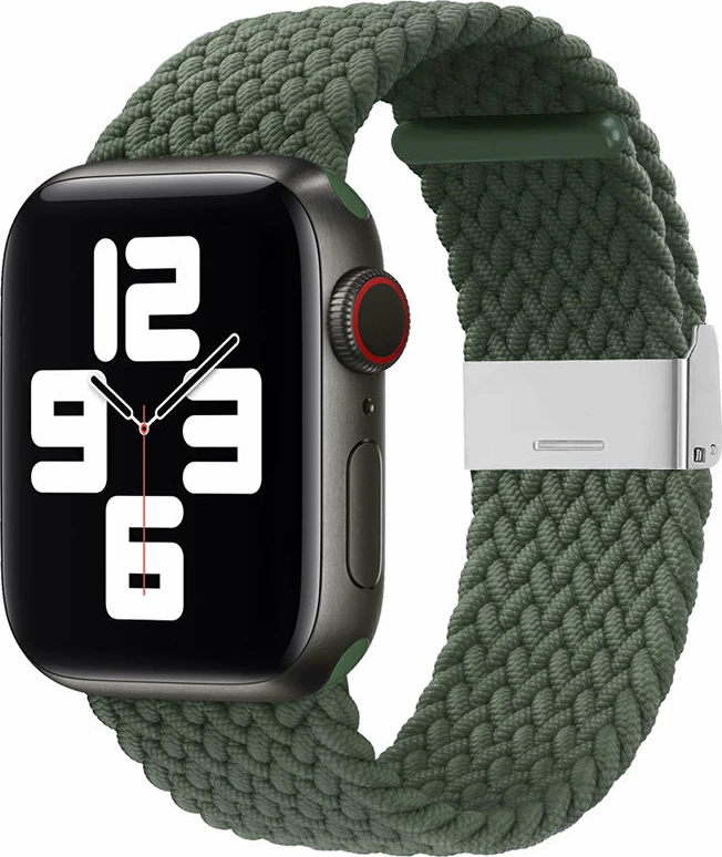 Rrip tekstili i thurur për Apple Watch Hurtel, Strap Fabric, për modele 38/40/41 mm, i gjelbër