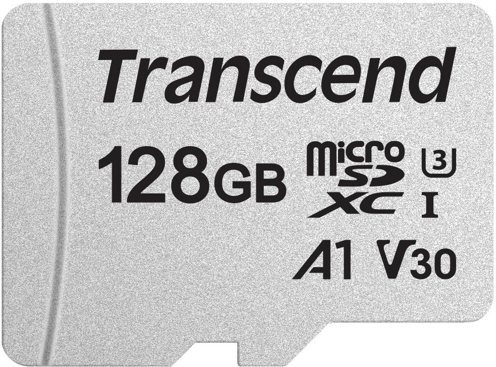 Kartelë memorie Transcend microSDXC 300S 128GB, Class 10, U3, A1, V30, argjend