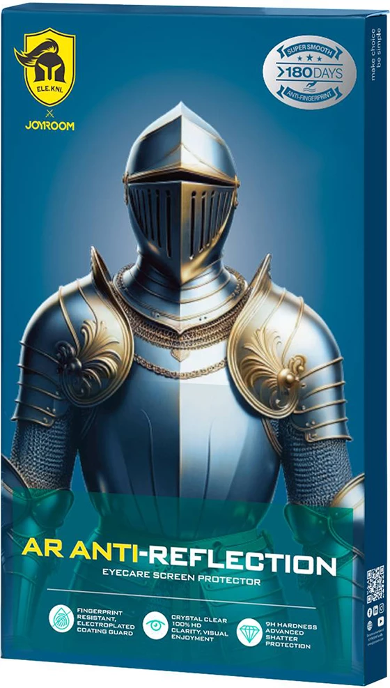 Xham i temperuar Joyroom JR-MAR0317 për iPhone 15 Plus/16 Plus, anti-refleks, 0.33mm