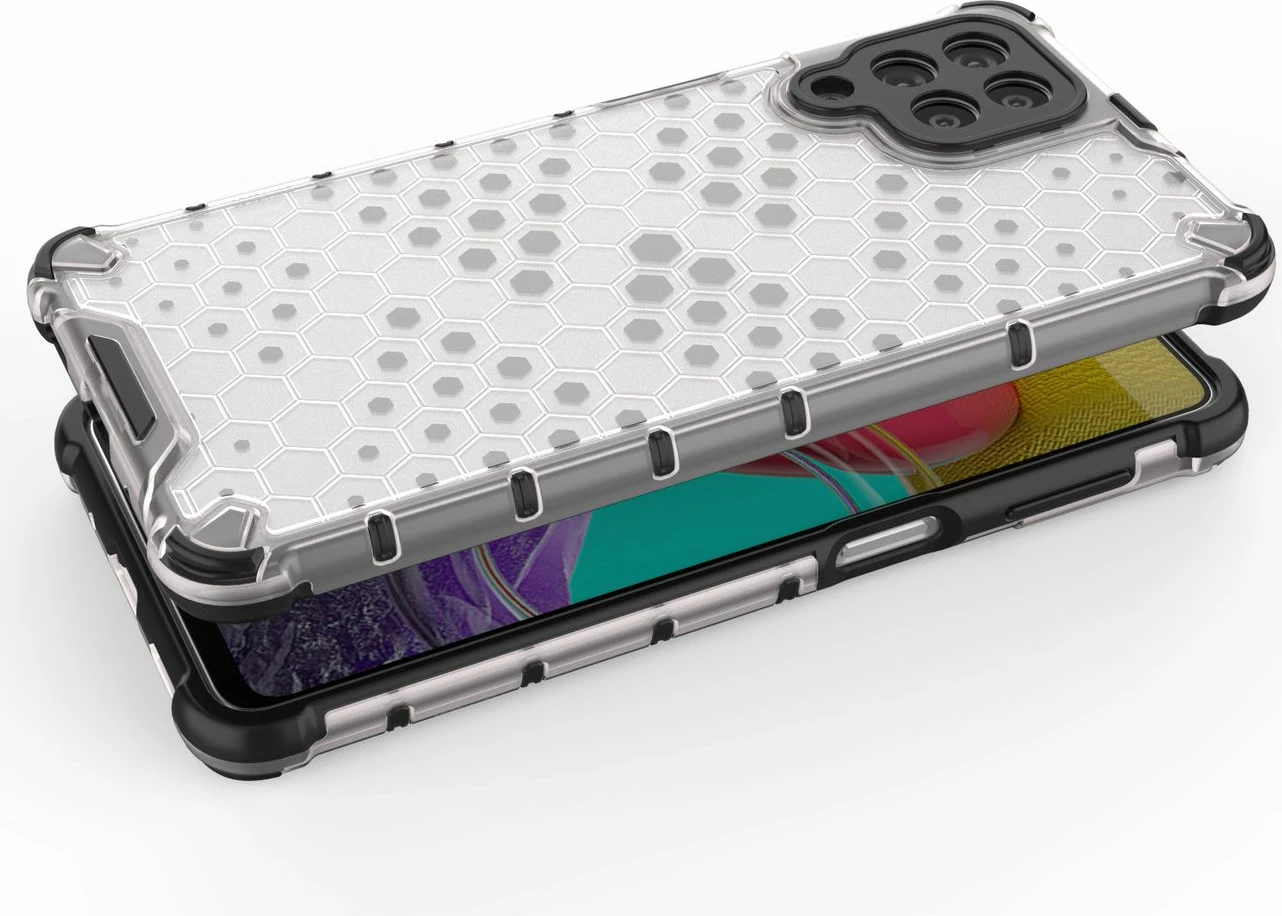 Mbështjellës Hurtel Honeycomb për Samsung Galaxy M53 5G, i zi