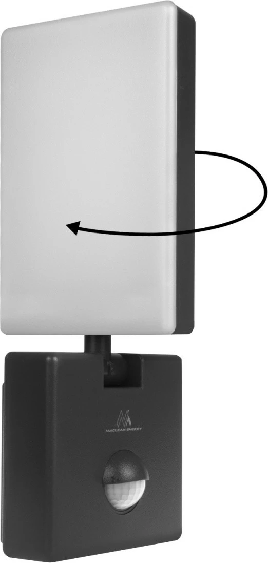 Lampë LED me sensor lëvizjeje, Maclean MCE516 B, 10W 800lm 4000K, IP65, e zezë