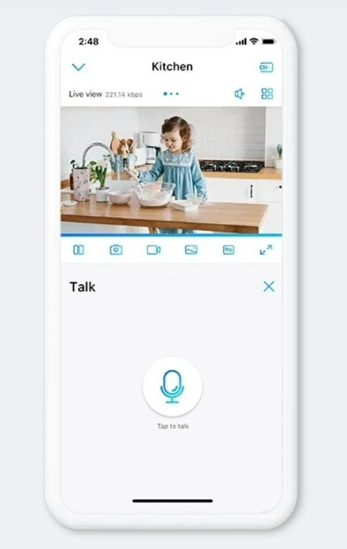 Kamerë e mençur PTZ Reolink E-Series E340, WiFi, për brenda, Full HD, e bardhë