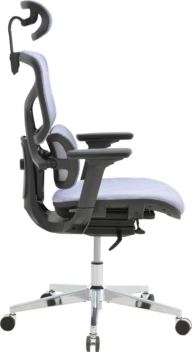 Karrige për zyre Karlo, e kaltër/e zezë