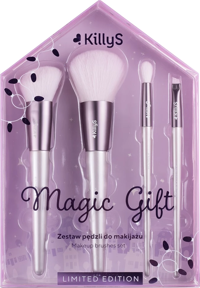Set brushash për grim KillyS Magic Gift Set për femra, 4 copë