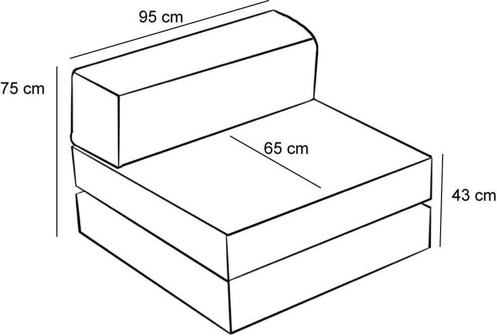 Karrige një vendëshe Atelier del Sofa, Comfort, portokalli