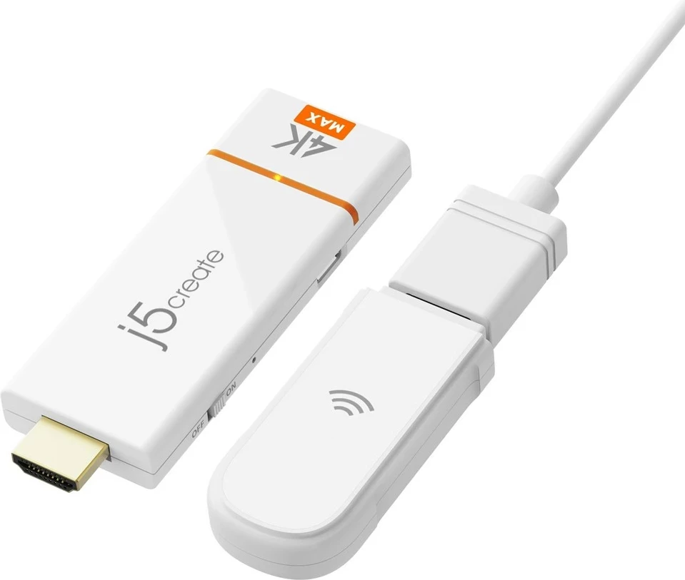 Adapter wireless për ekran 4K, J5 Create JVAW76MAX-N, i bardhë
