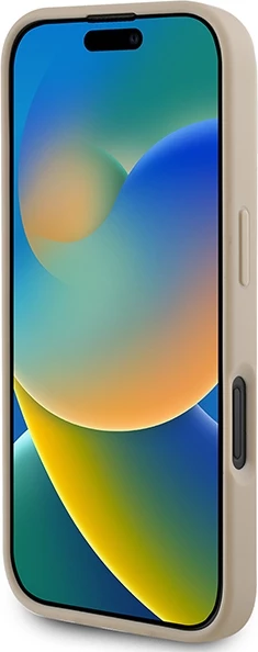 Mbështjellës DKNY për iPhone 16, Checkered Pattern & Printed Stripes, Rozë