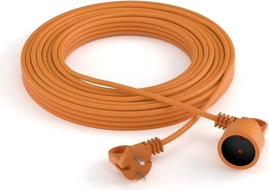 Kabllo zgjatues Acar PS-2P H05VV-F 2X1, 20M, Portokalli