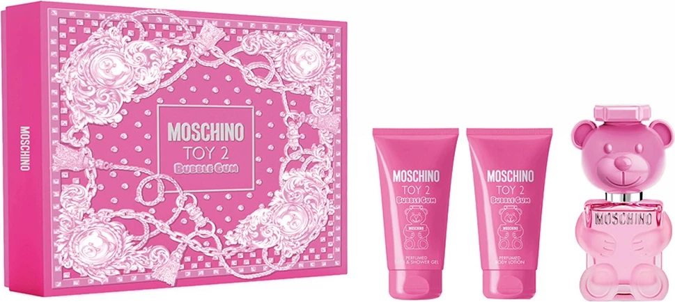 Set Eau de Toilette për femra Moschino Toy 2 Bubble Gum 50ml + 50ml shower gel + 50ml body lotion