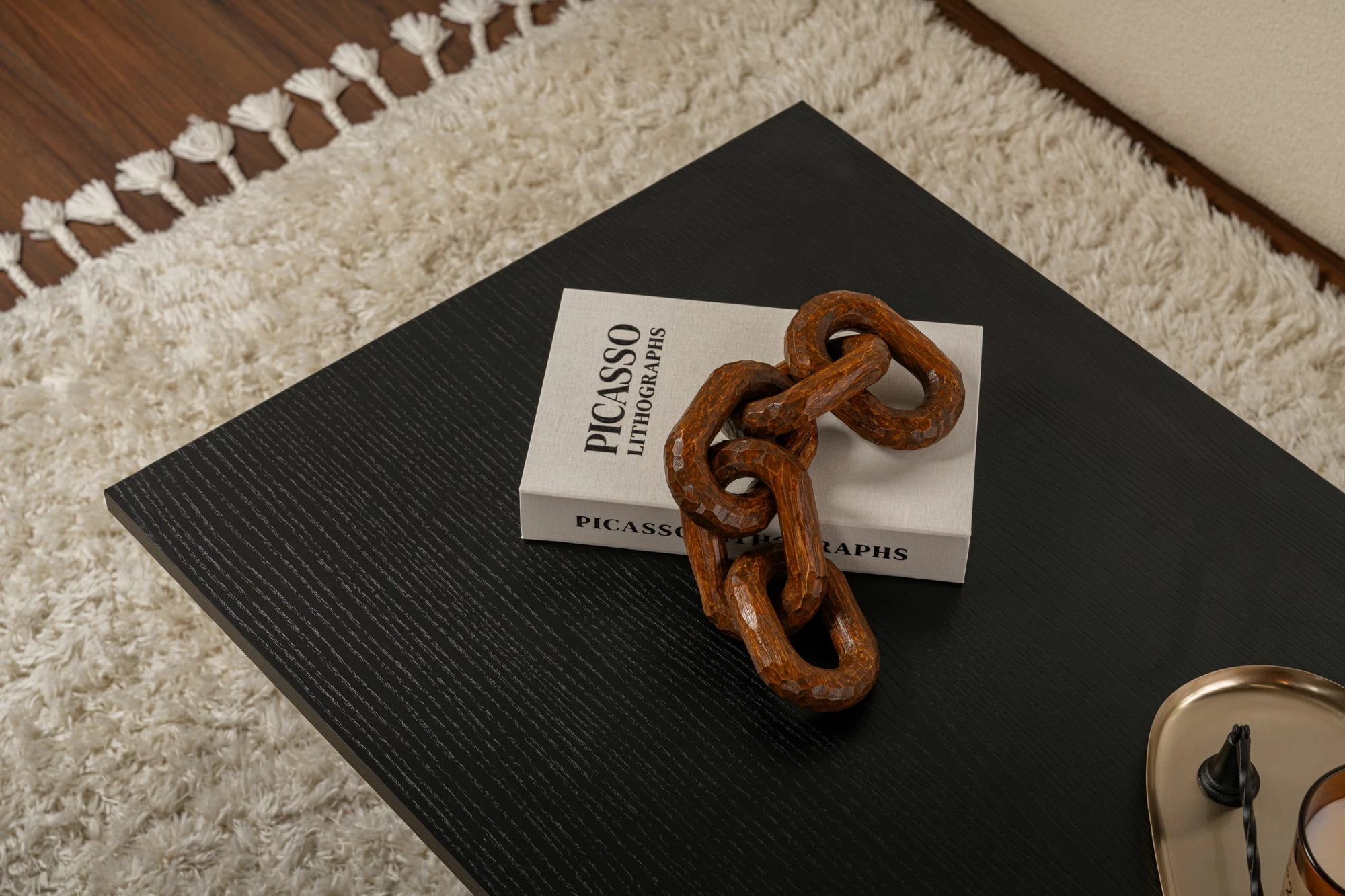 Tavolinë kafeje Nordure, Sabin, dru ngjyrë e zezë