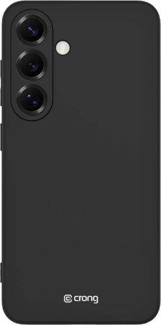 Mbështjellës CRONG Color Cover për Samsung Galaxy S25+, silikon, i zi