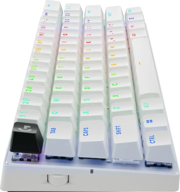 Tastierë gaming Logitech PRO X 60 TKL LIGHTSPEED, RGB, e bardhë