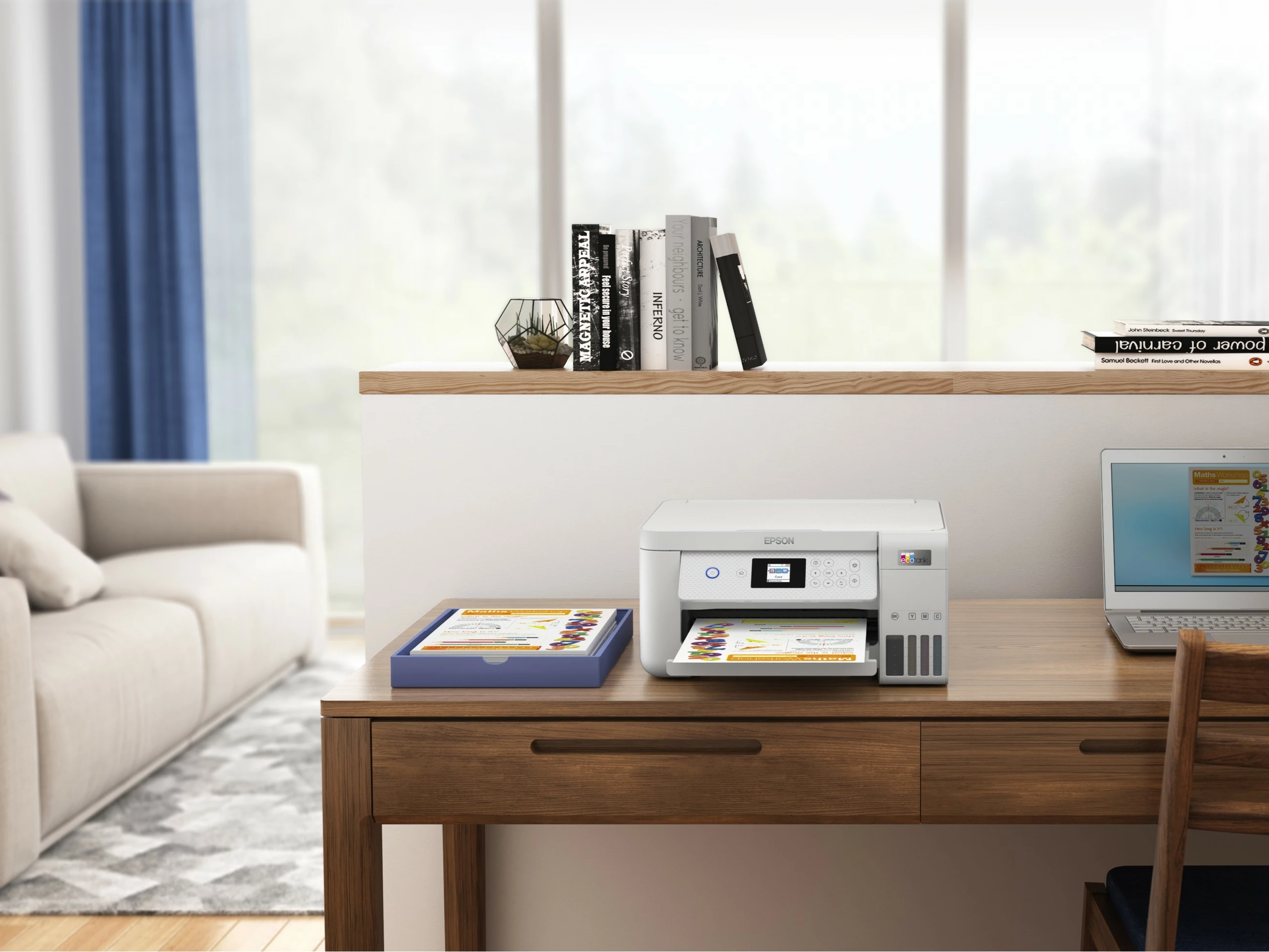 Printer multifunksional Epson EcoTank ET-2856, Wi-Fi, A4, i bardhë