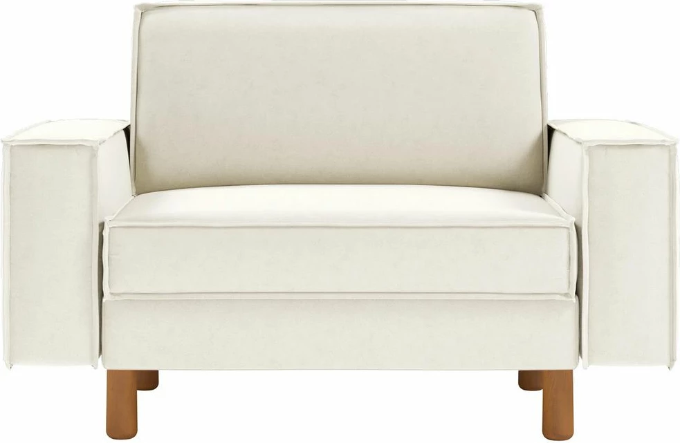 Karrige e madhe Sparrow, një vend, ngjyrë Milk Froth, këmbë dru arre