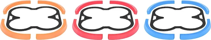 Mbrojtës propeleri për dron Sunnylife AT-KC572, për DJI Avata, fibra karboni, ngjyrë portokalli/kuqe/kaltër