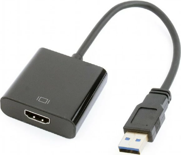 Adapter Gembird A-USB3-HDMI-02, USB 3.0 në HDMI, i zi