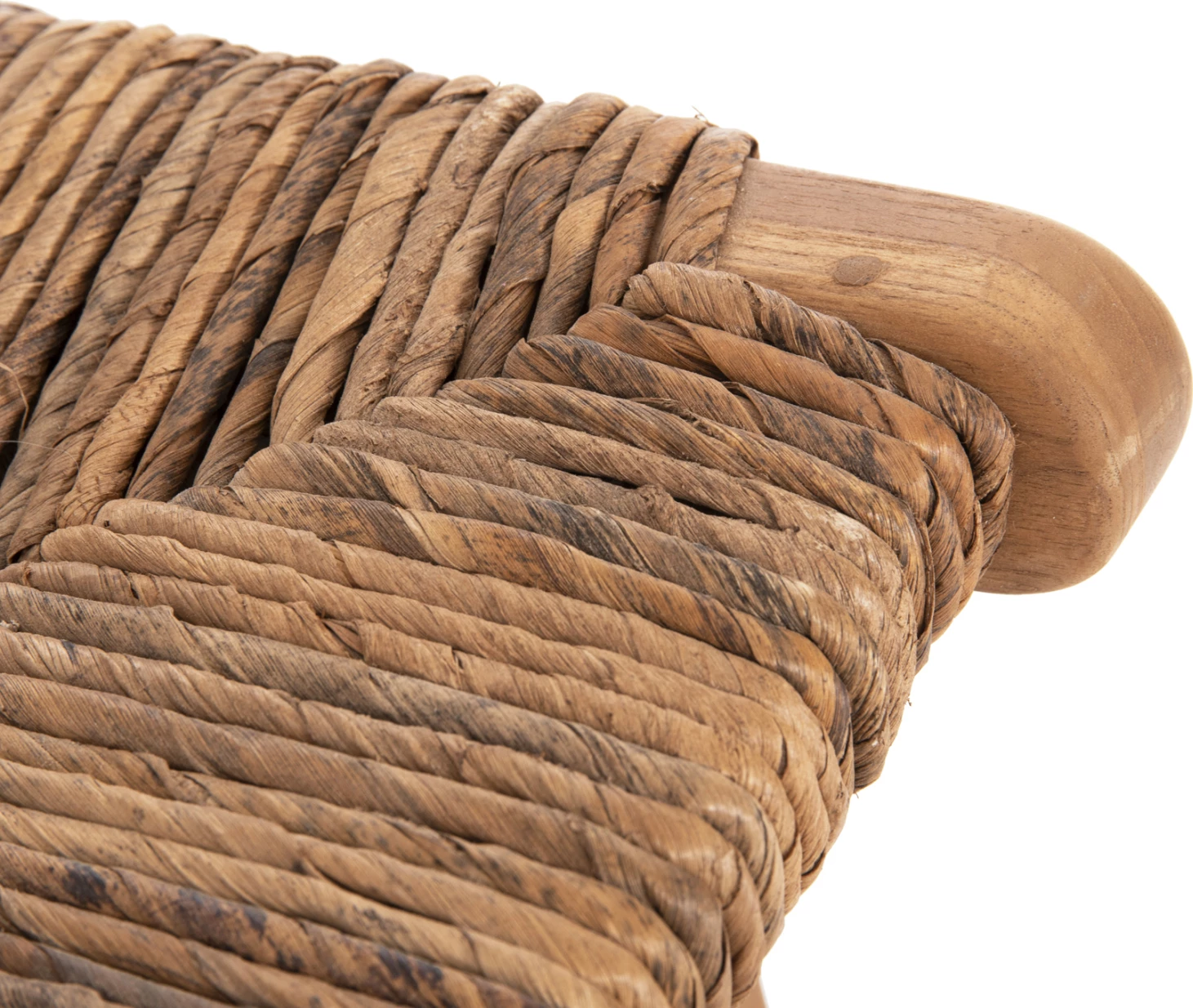 Karrige për bar WALTER FH9841 dru teak natyral-rush matt 46x55x105Hcm.