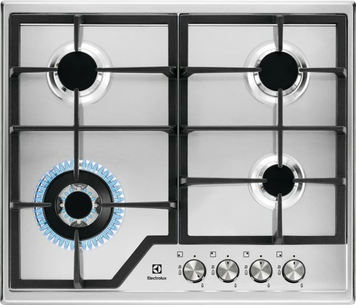 Pllakë gazi Electrolux CGS6436BX, 4 zona, inox, built-in