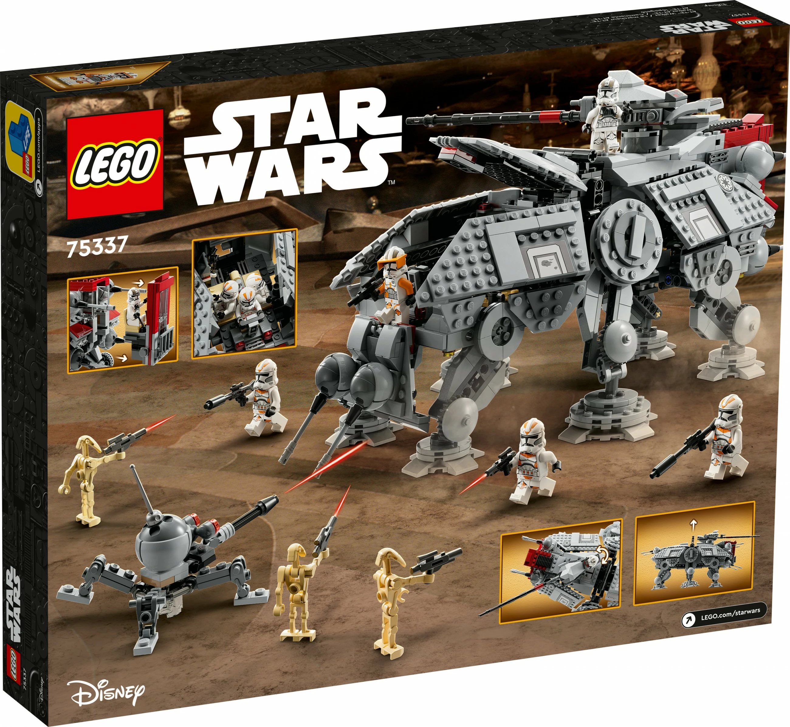 Set ndërtimi LEGO Star Wars AT-TE Walker, 1082 pjesë, Multingjyrësh
