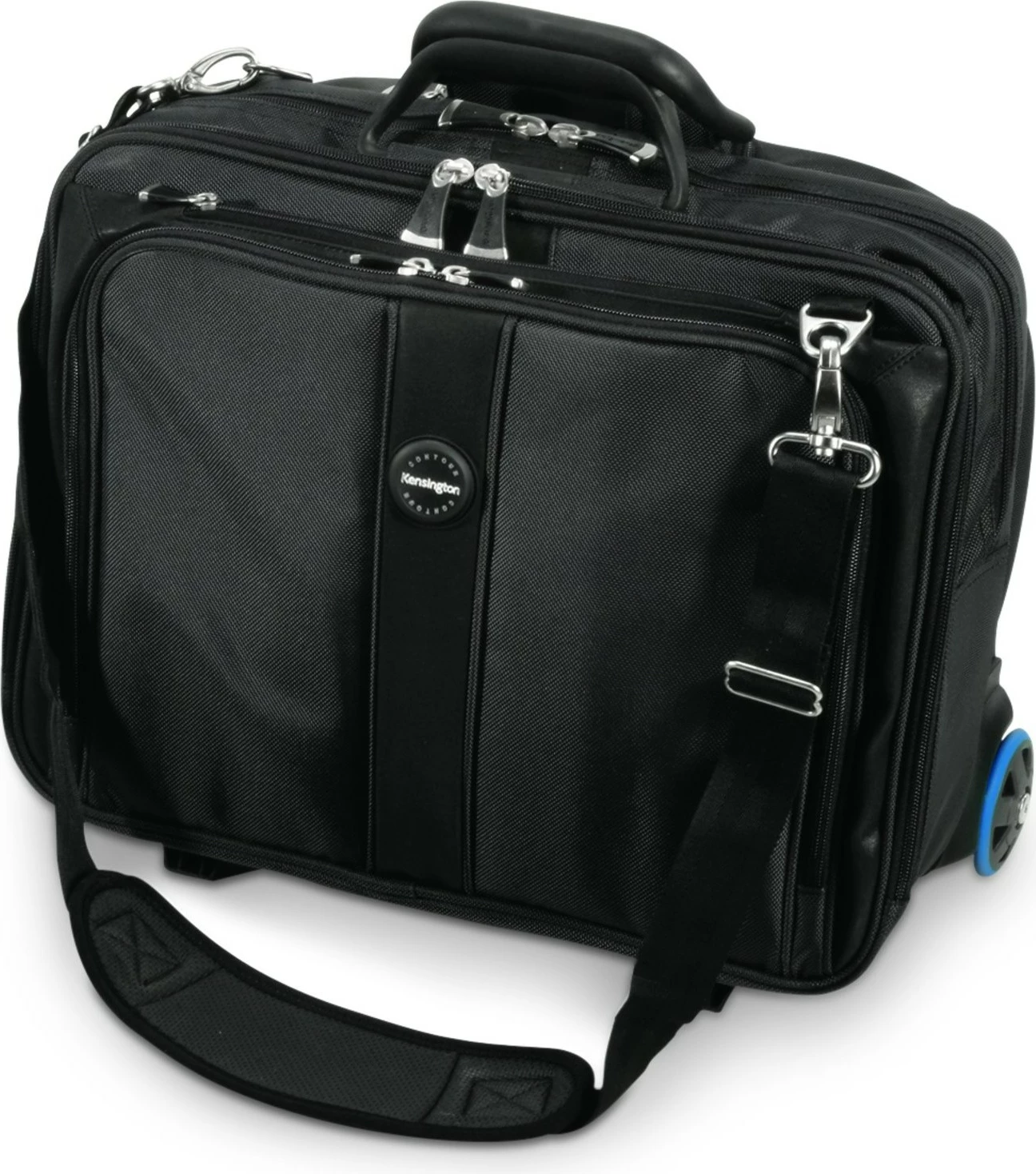 Çantë laptopi Kensington Contour 17 inç, me rrota, e zezë