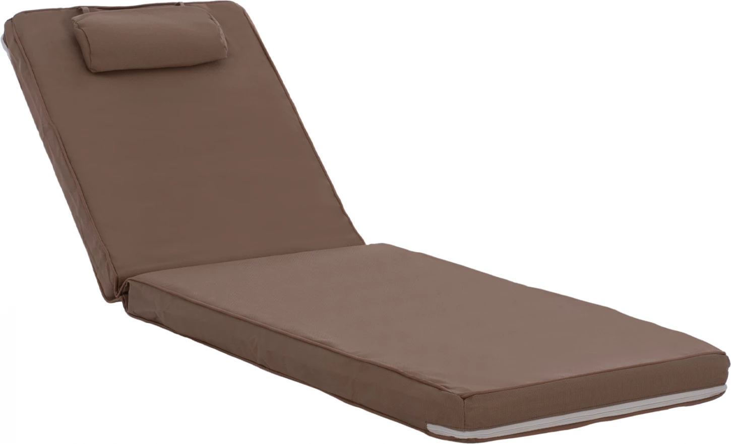 Jastëk për shezlong, Textilene, 600gr/m2, 2X1, Sifnos, ngjyrë moka, FH11237.04T, 194x70x11 cm