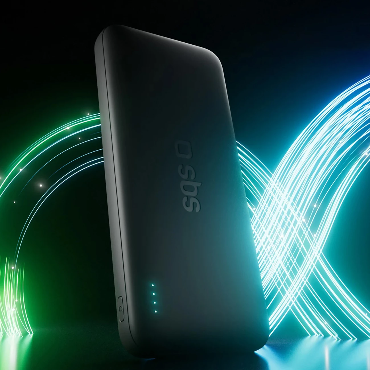 Powerbank SBS Infinity 10000mAh LiFePO₄, 2 porta USB-A/USB-C, e zezë