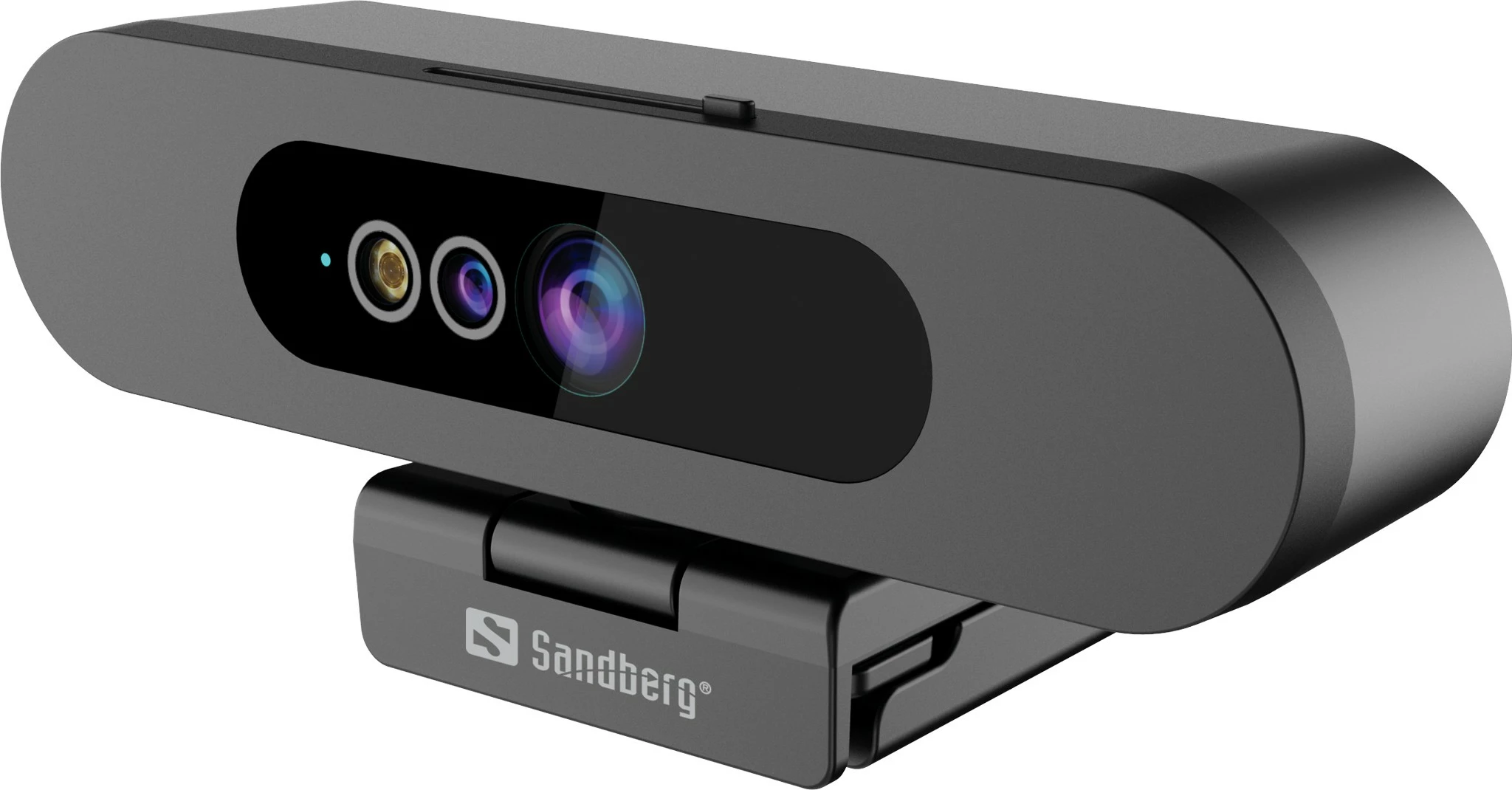 Webcam Sandberg Face-ID 2, 2 MP, Full HD, 1920 x 1080, e zezë