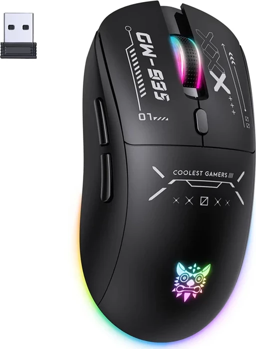 Maus gaming ONIKUMA CW953 12800 DPI RGB wireless/2.4GHz/Bluetooth USB-C i zi, set