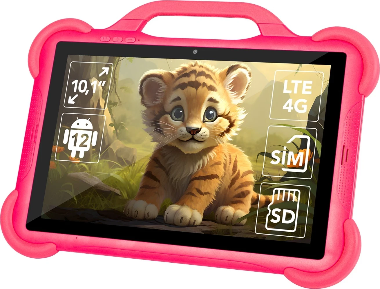 Tablet për fëmijë KidsTAB10 BLOW, 10.1", 4+64GB, rozë