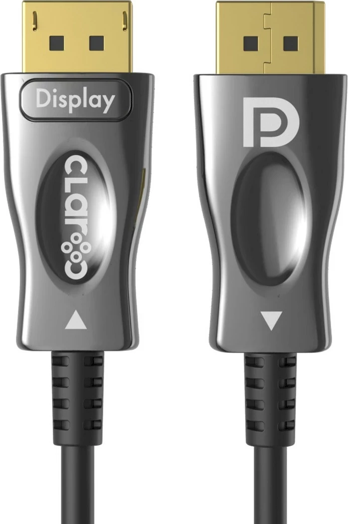 Kabëll optik Claroc DisplayPort 1.4 AOC 8K 10 m, ngjyrë zi-gri