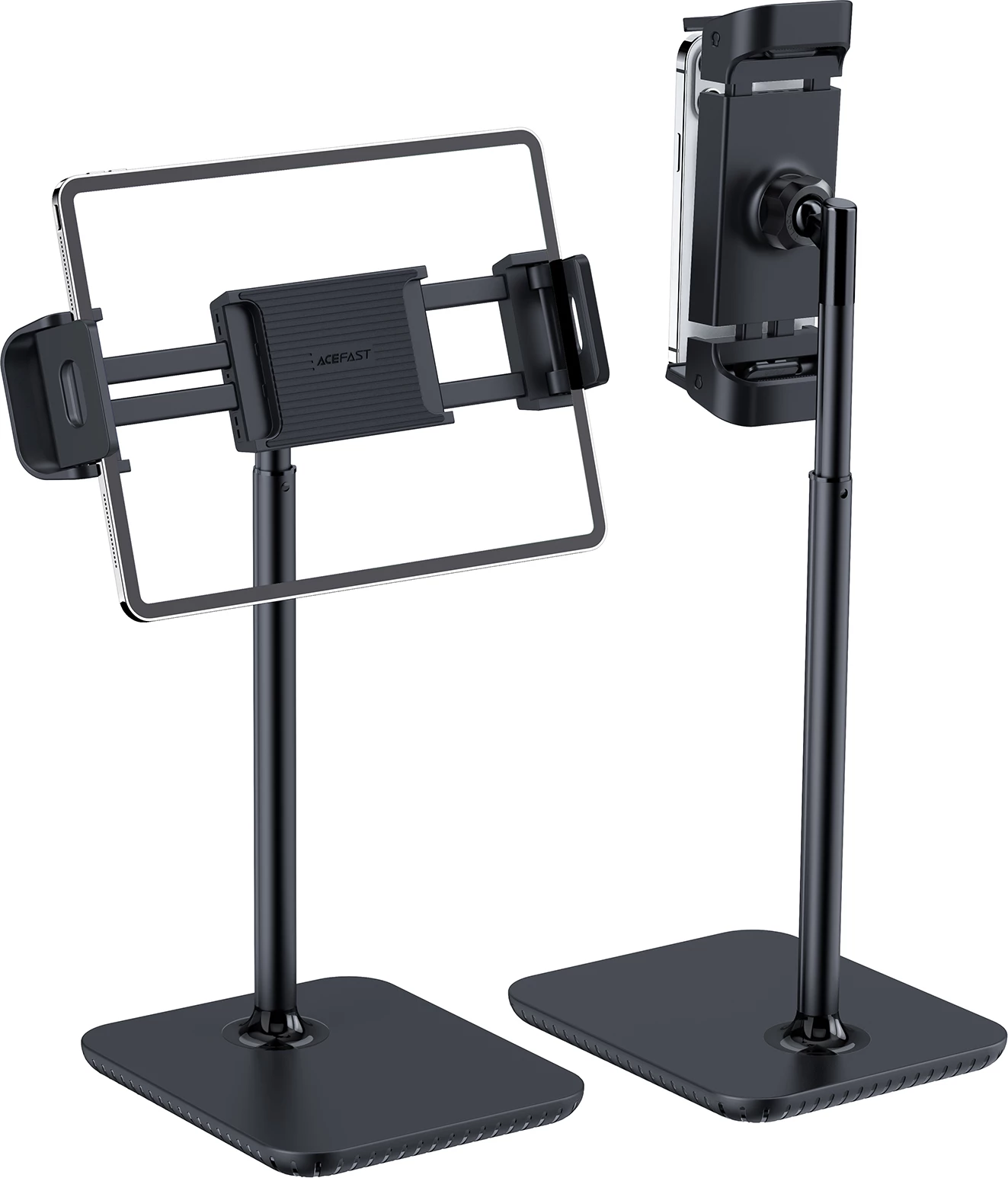 Mbajtës teleskopik Acefast E4 për tavolinë, për celularë dhe tabletë, 135-230mm, 360°, zi