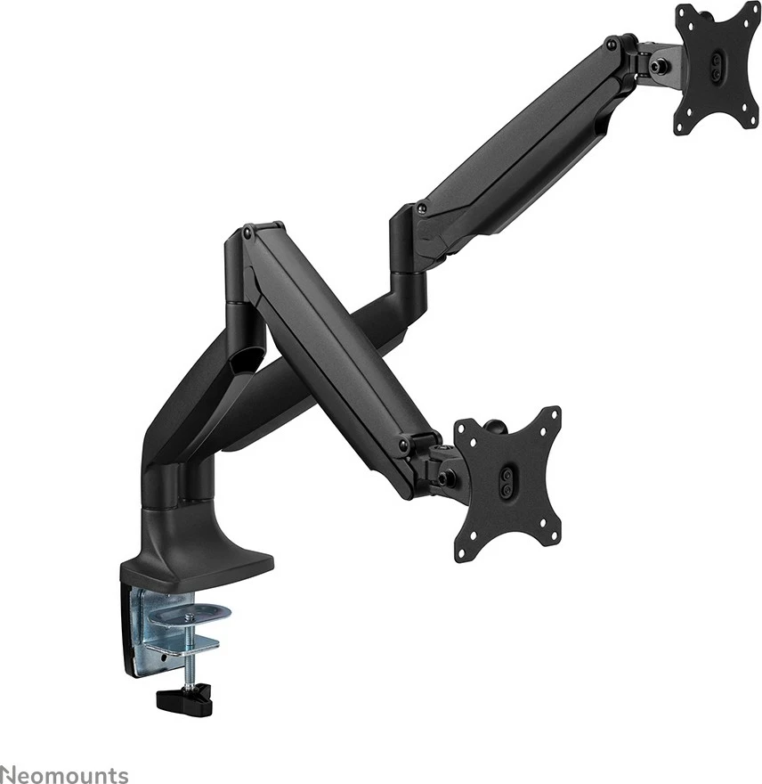 Krah monitori Newstar Neomounts NM-D750DBLACK, për 2 ekrane, gas spring, VESA 100x100, i zi