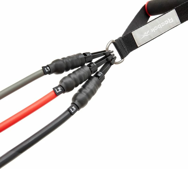 Atlete për stërvitje Reebok, të zeza dhe të kuqe