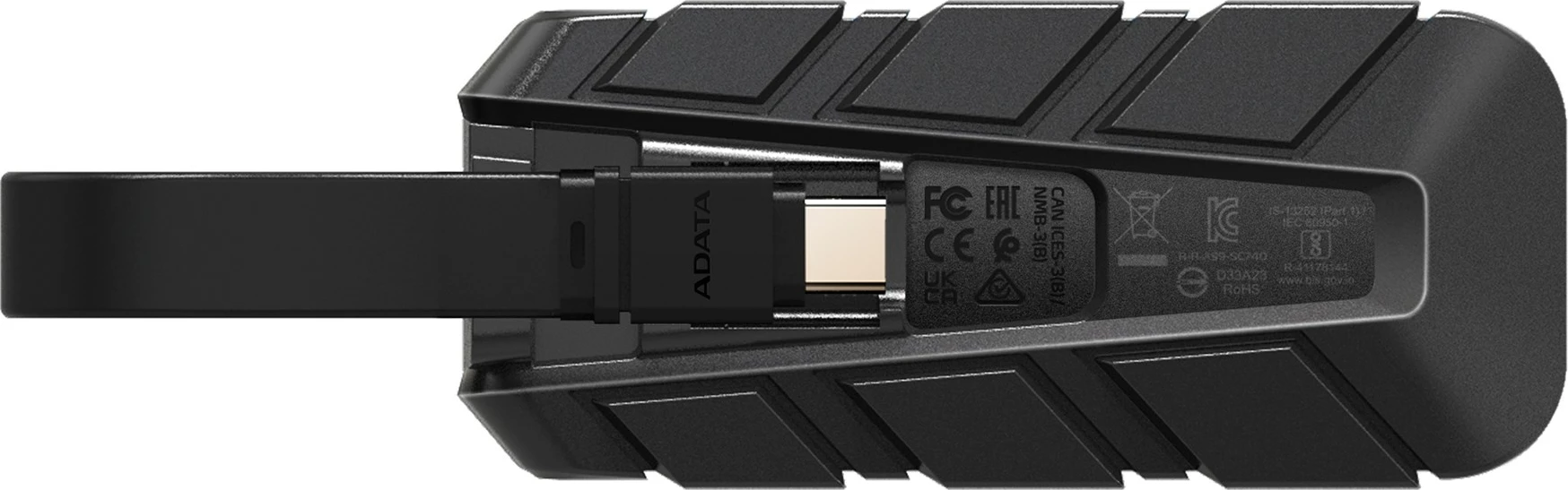 SSD portabël ADATA SC740, 500 GB, USB Type-C 3.2 Gen 2, zi/blu