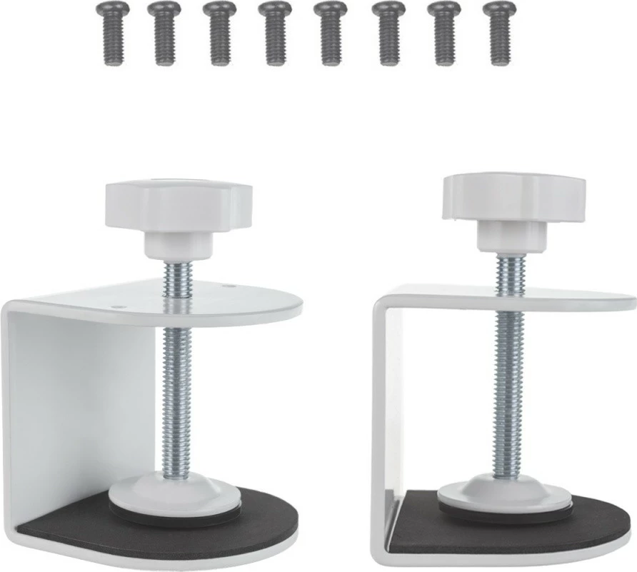 Organizues kabllosh për tavolinë Maclean MC-333, i bardhë, rregullim gjatësi 800/1000/1200 mm, kapacitet 5kg