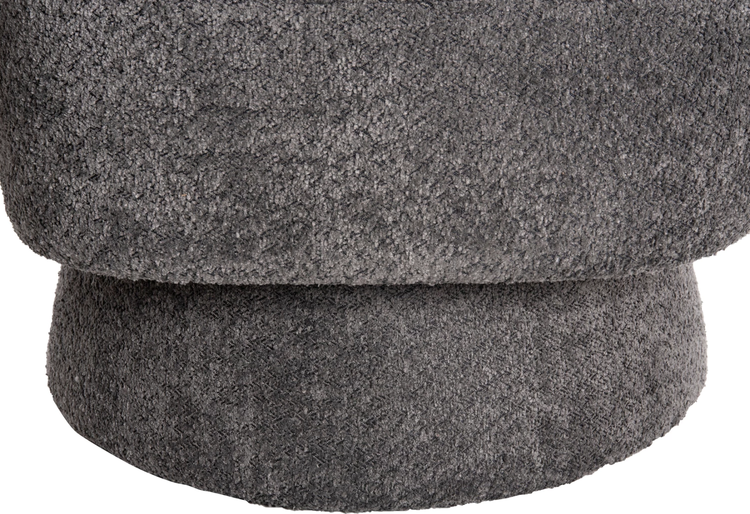 Karrige rrotulluese KARLEN FH9592.01, pëlhurë boucle gri, 78x81x77H cm