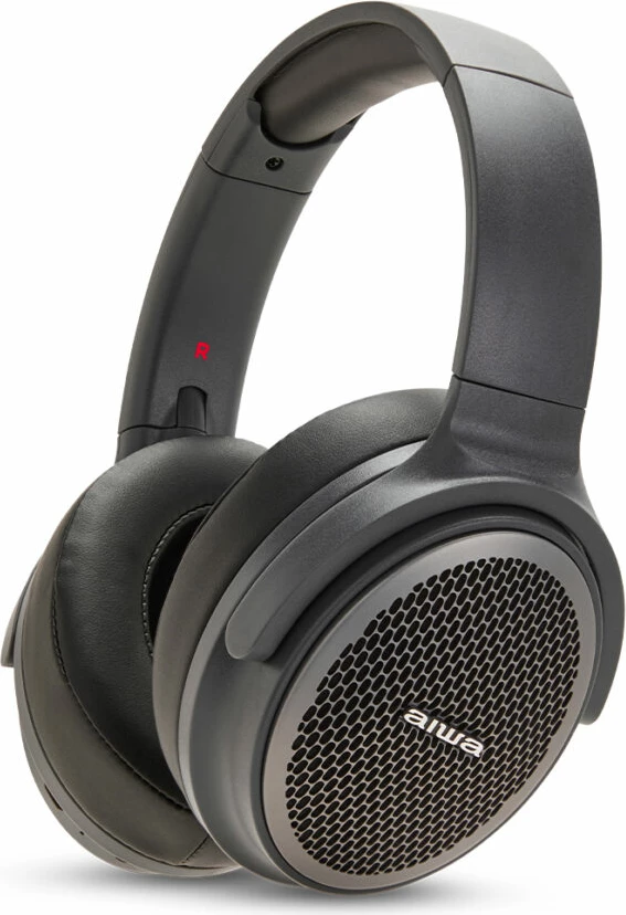 Kufje Aiwa HST-250BT/TN, Bluetooth 5.0, over-ear, foldable, HyperBass, microSD, AUX, gri e errët