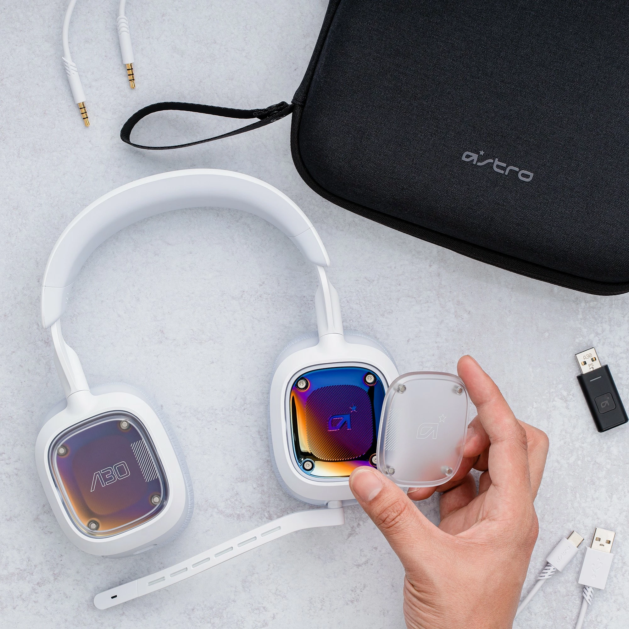 Kufje gaming ASTRO A30, Wired & Wireless, e bardhë