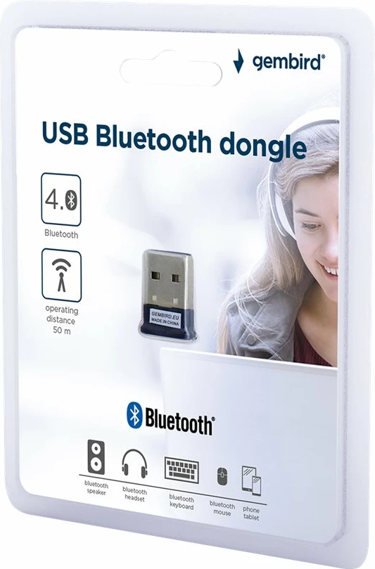 Adapter Bluetooth USB Gembird BTD-MINI5, Bluetooth 4.0, i zi