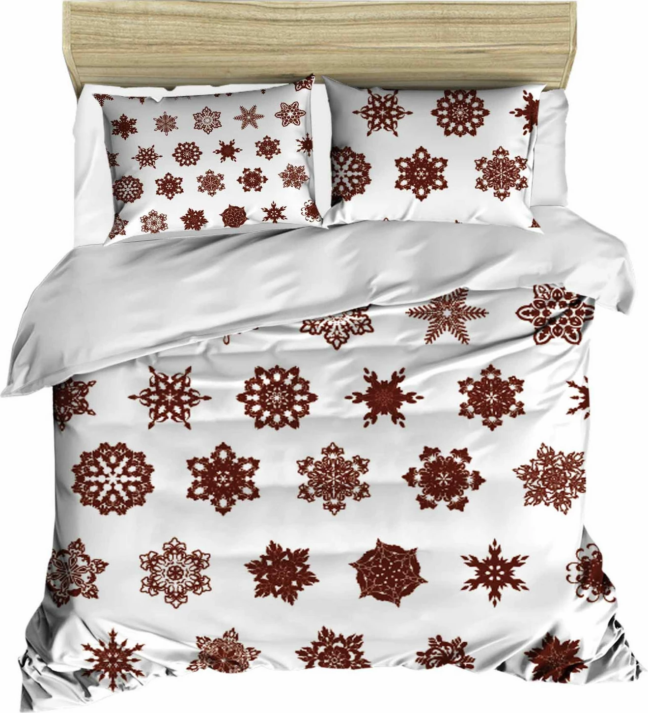 Set mbulesë për jorgan king size, L'essentiel, kafe dhe bardhë, 429