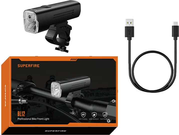 Dritë biçiklete Superfire BL12, 4800mAh, e zezë